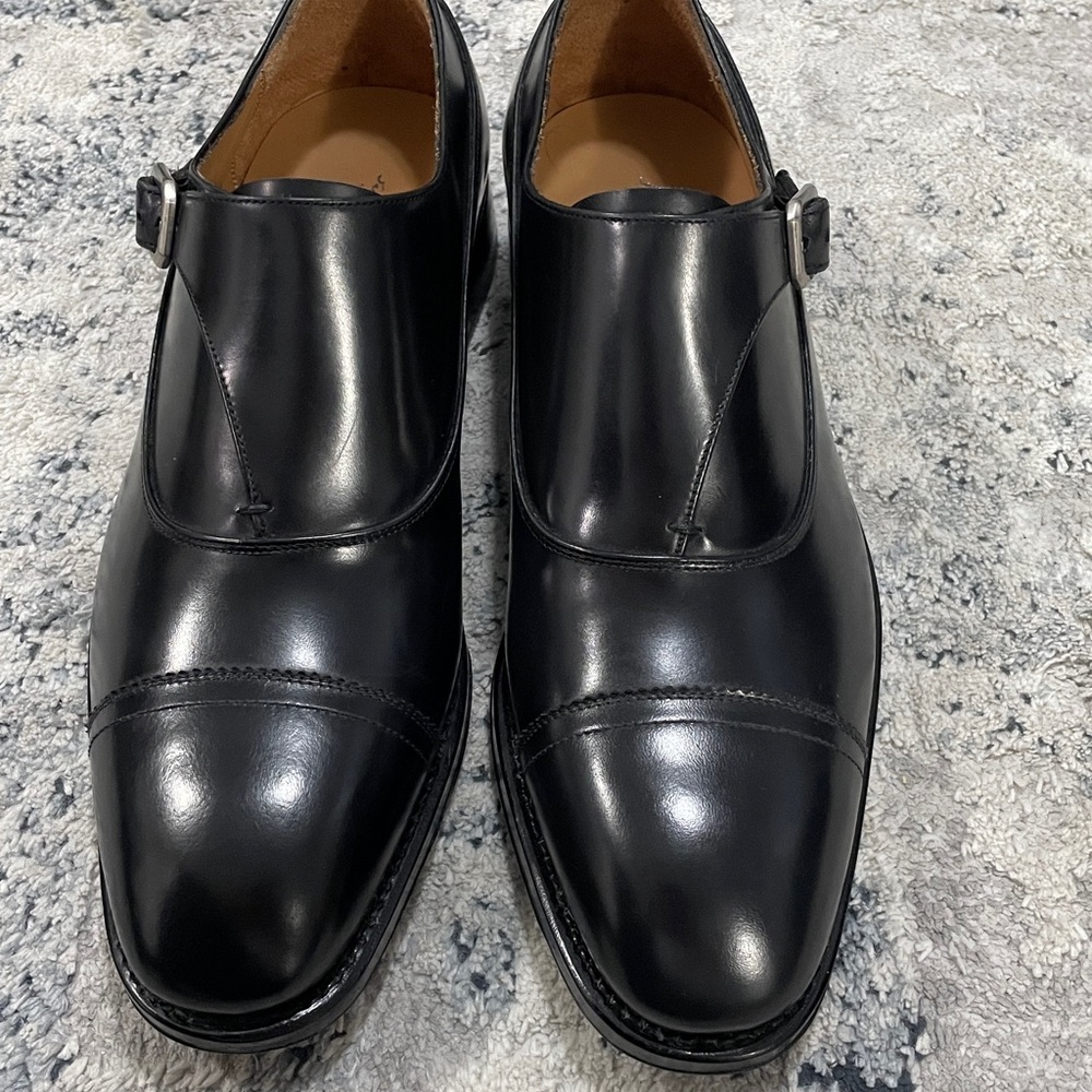 Brand New Ferragamo Tramezza Monk Strap Shoes Size 8.5 EE - Picture 4 of 4
